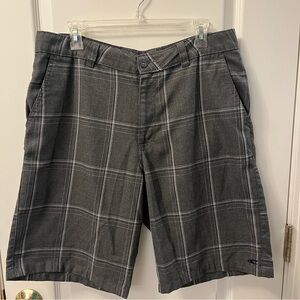 O’Neill Gray Plaid Men's Shorts Size 34